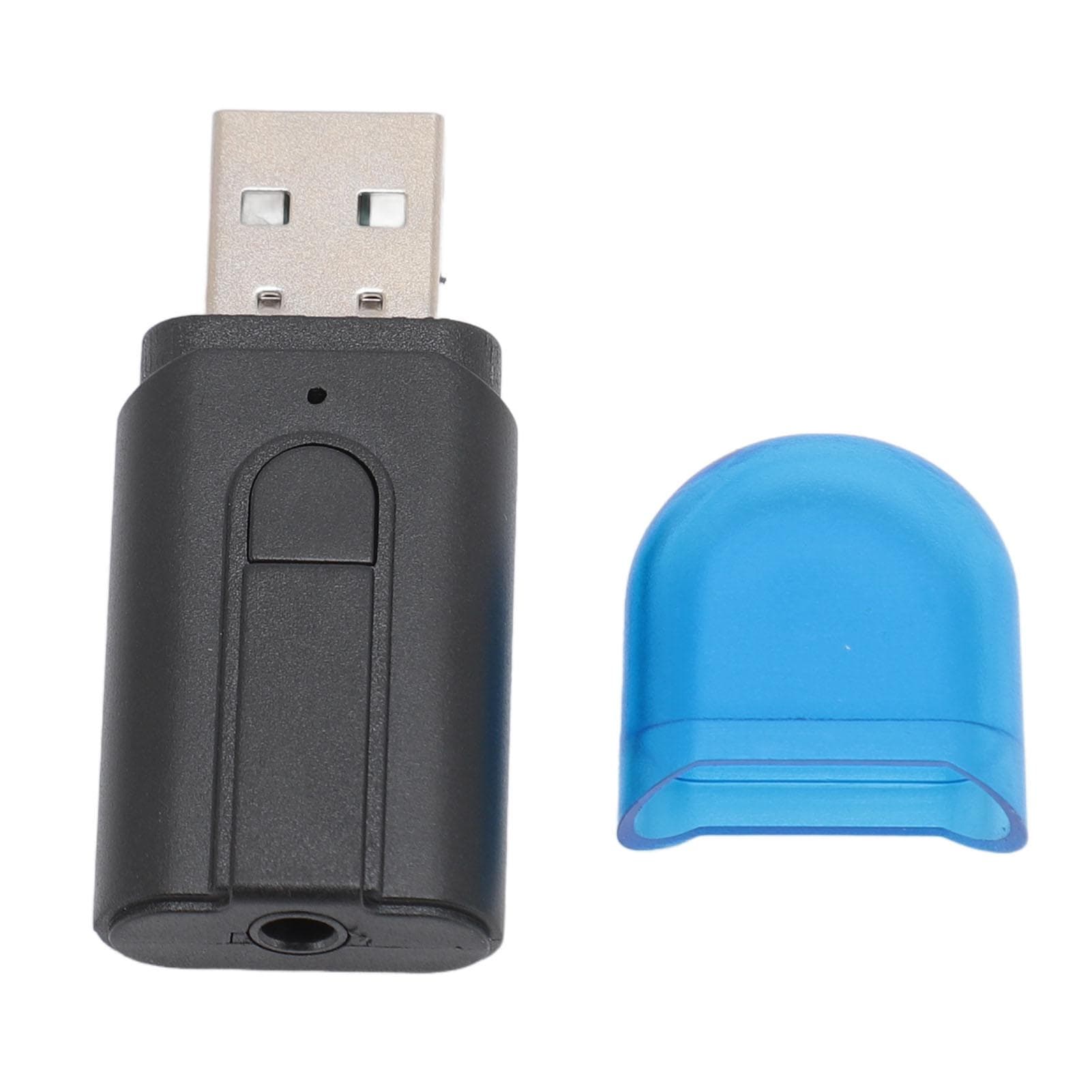 Bluetooth 5.0 Car Adapter Professional 2 in 1 3.5mm Aux Jack Bluetooth Transmitter Receiver for Car