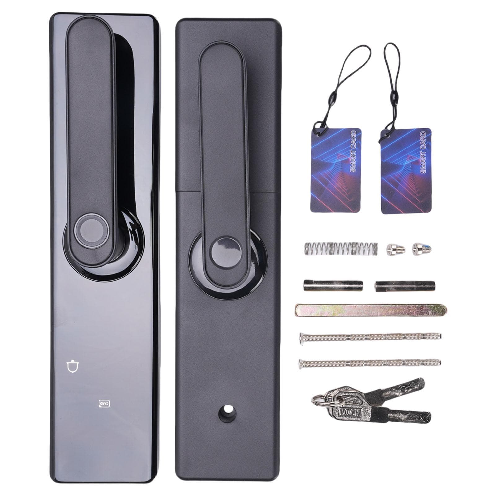 Fingerprint Keypad Door Handle Lock App Control Enhanced Safety Responsive Unlocking WiFi Keyless