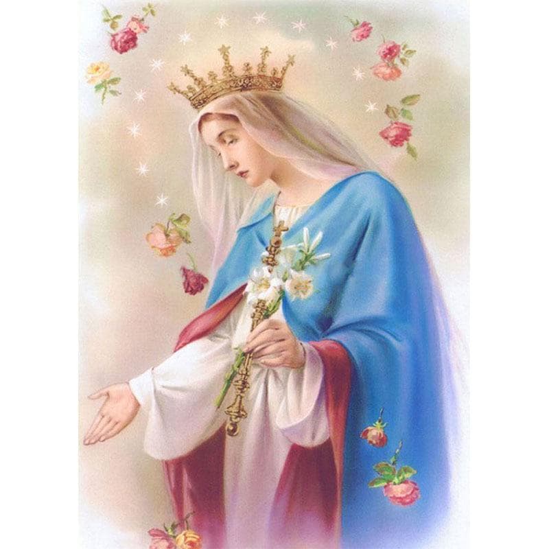 Diamond Painting Cross Stitch Religion Icon Lady Diamond Mosaic Diamond Embroidery 20X30CM