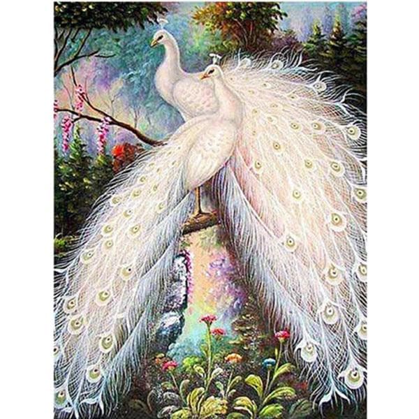 DIY 5D Diamond Painting House Diamond Embroidery Cross Stitch Landscape Lake Full Round Dril 20X30CM light blue