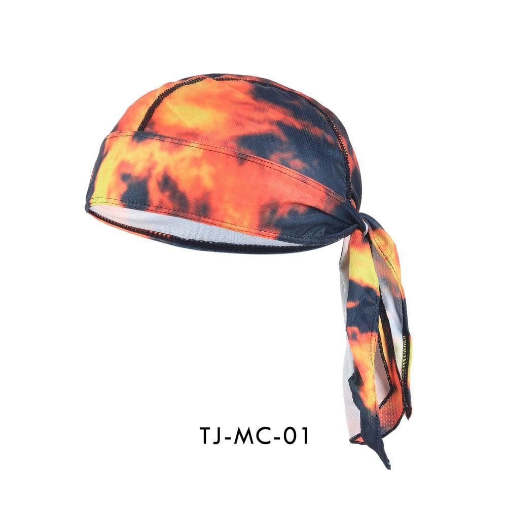 Quick Dry Cycling Cap Sunscreen Bandana Headscarf Fishing Sun Cap Pirate Cap Running sunset