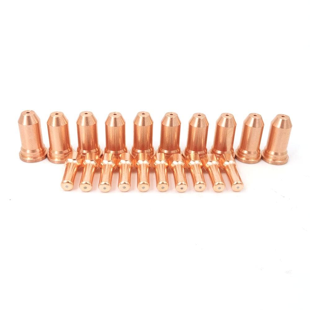 1.5mm 10pcs Electrode and 10pcs Nozzles for PT100 Plasma Cutting Machine Replacement Accessory for gold