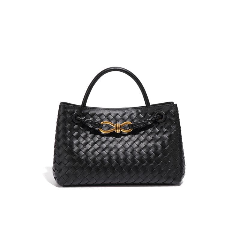 Fashionable Horizontal Hand-woven Bag, Women's Casual Large-capacity Single-shoulder Crossbody Bag, Commuting High-end Handbag