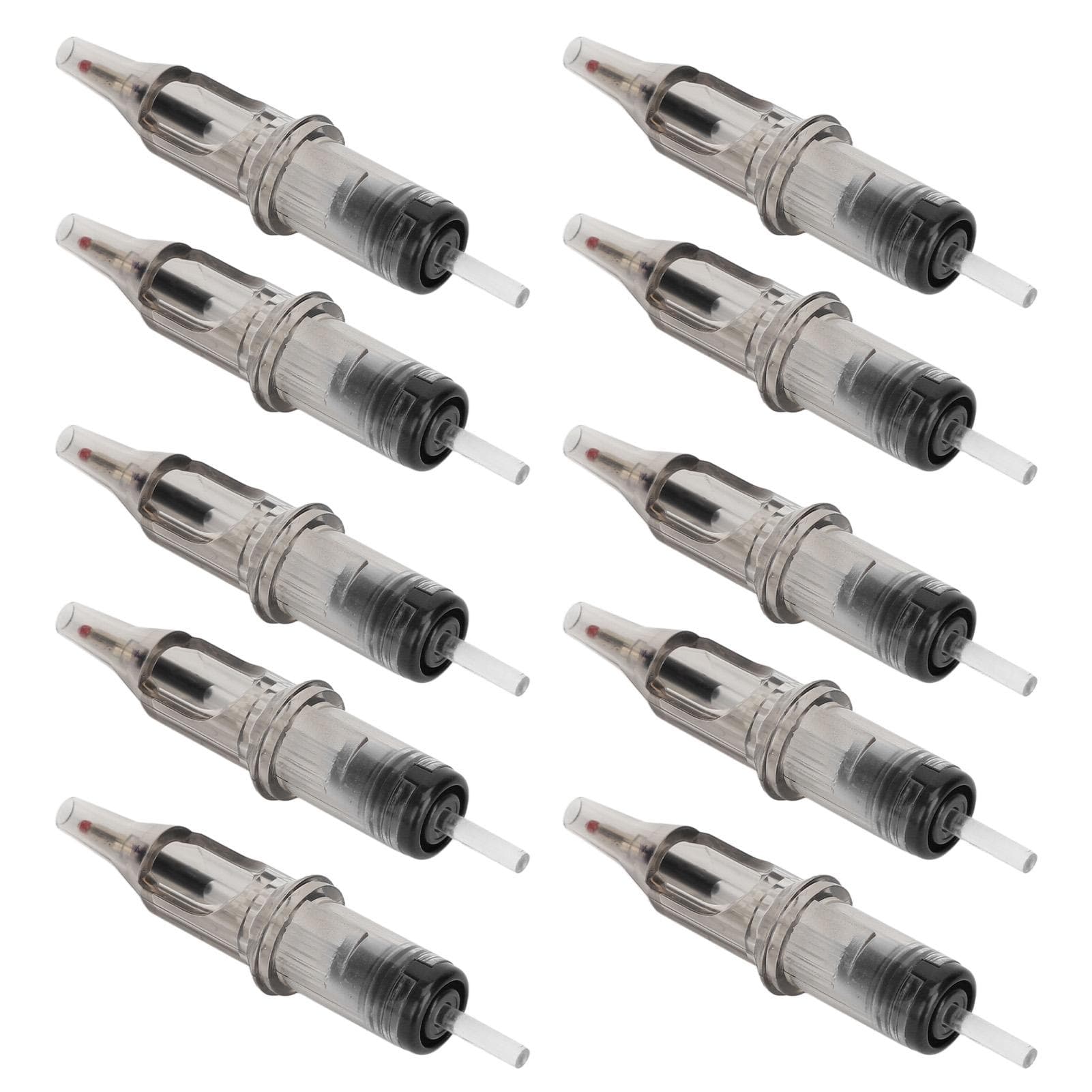 10pcs 2ml Tattoo Ballpoint Pen Cartridges Liner Shader 0.5mm Tip Ball Pen Cartridges for Practice black