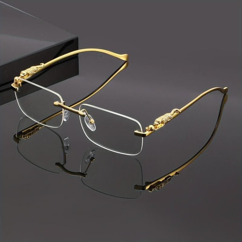 Modern Simple Frameless Glasses Lightweight Durable for Daily Photography Stylish Eyewear Trendy Accessories