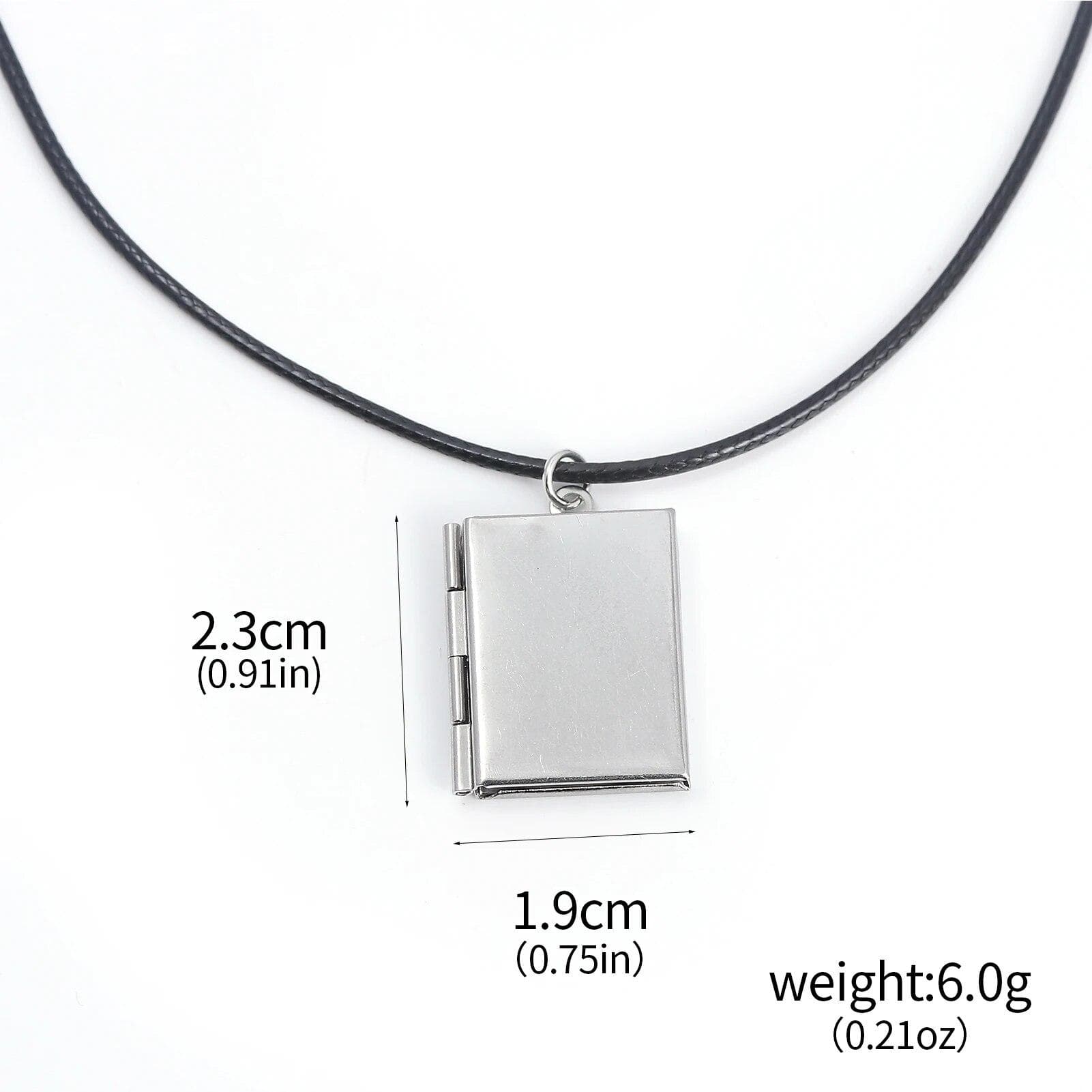 Anime Jujutsu Kaisen Cosplay Necklace Todo Aoi Can Open Photo Frames Pendant Necklaces for Women Men Jewelry Gift