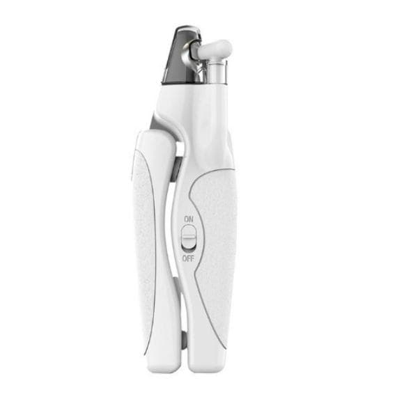 Pet Nail Clippers With LED Light For Dogs Cats Rechargeable Easy And Safe Pet Nail Trimmer Pet Supplies white