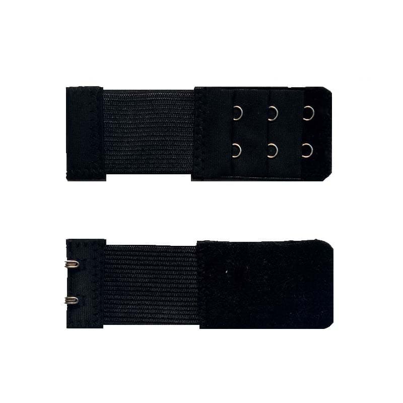 1pc Bra Extender for Women's Elastic Bra Extension Strap Hook Clip Extender Adjustable Belt Buckle Intimates Accessories black