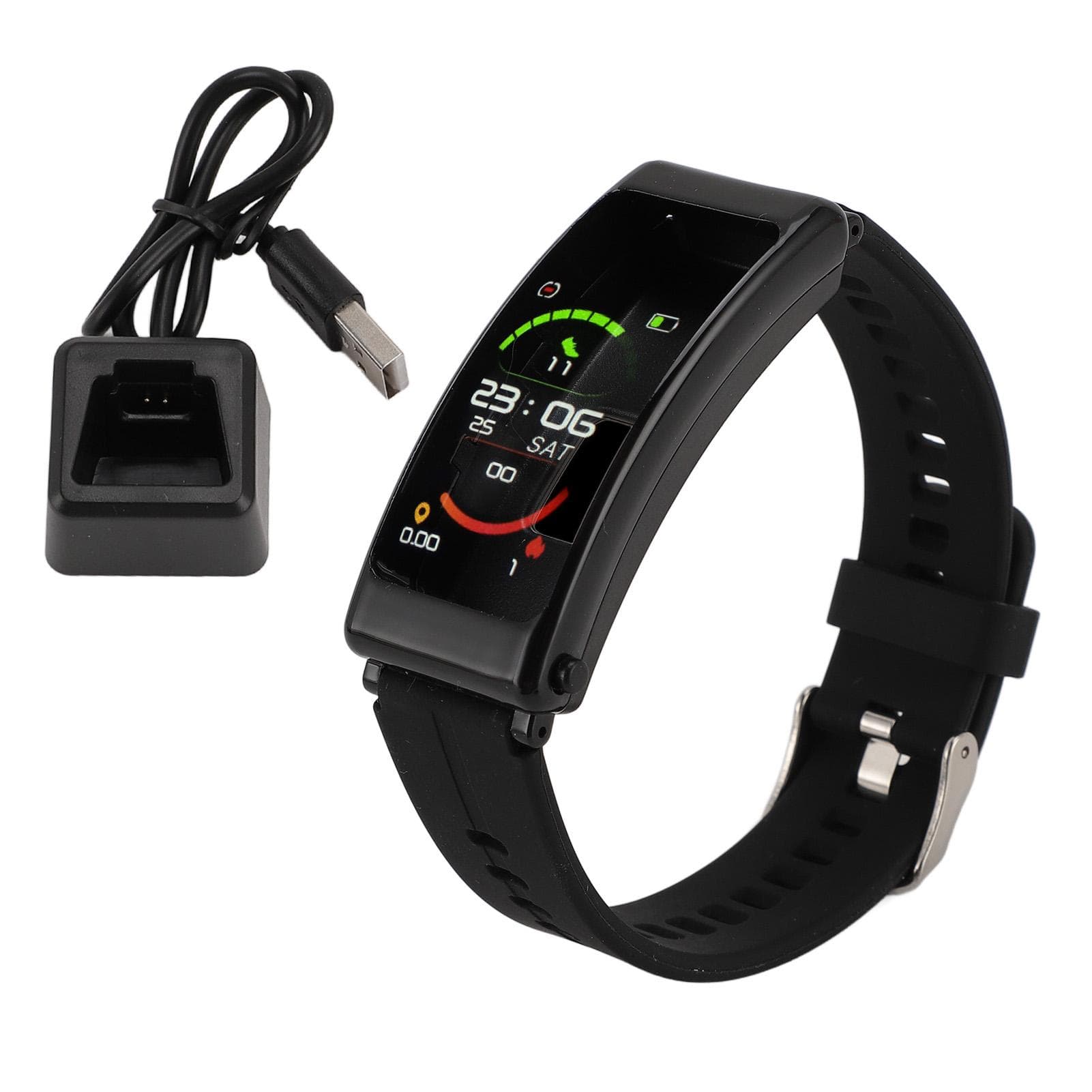 Fitness Tracker Watch with Bluetooth Earphone Pedometer NFC Sports Mode 1.14inch Activity Trackers