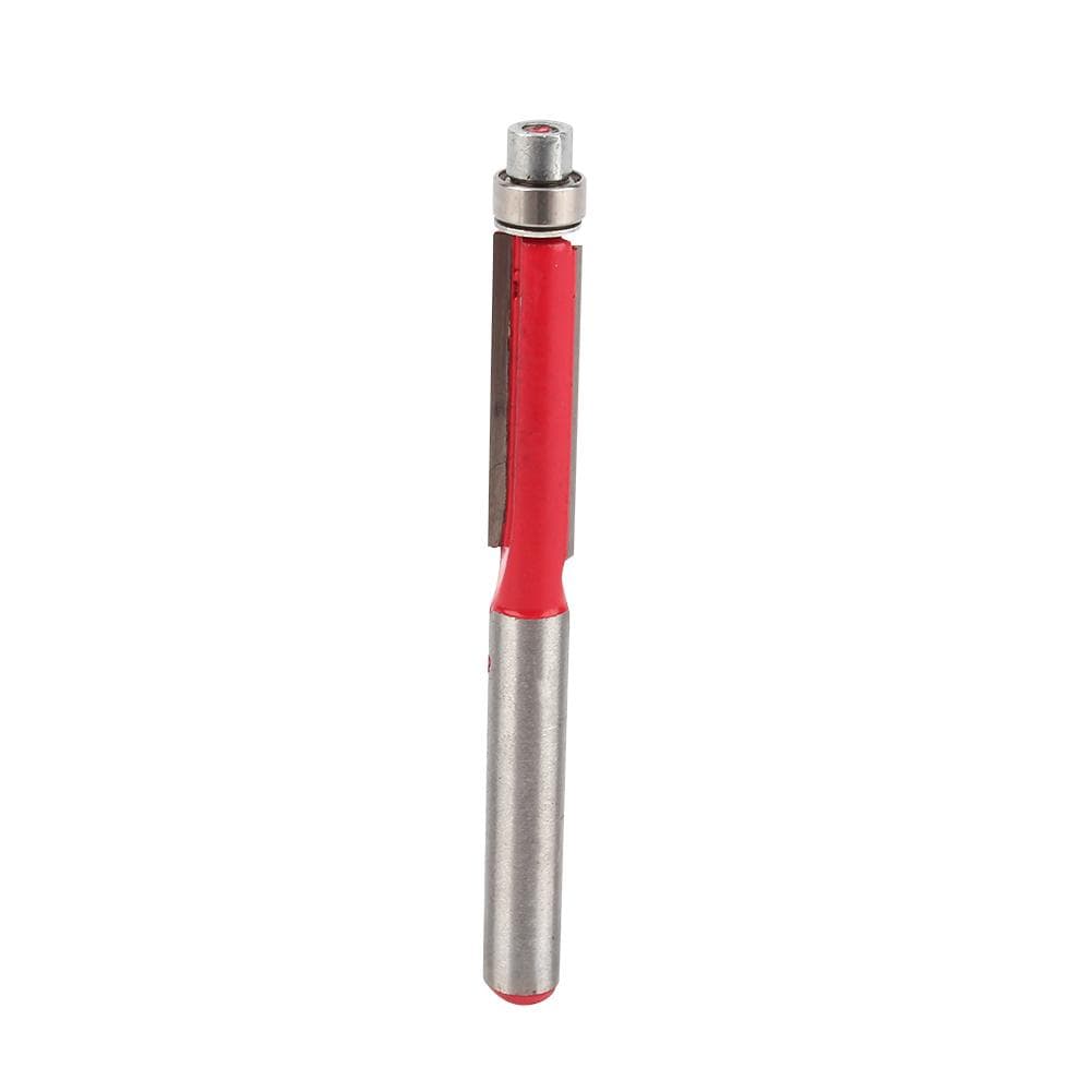 Durable 14 End Dual Flutes Straight Shank Trim Router Flush Trim Cutter Bit Tool