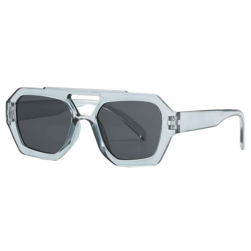 New Double Bridge Square Women Sunglasses Leopard Print Fashion UV400 Protection High Quality Outdoor Eyewear