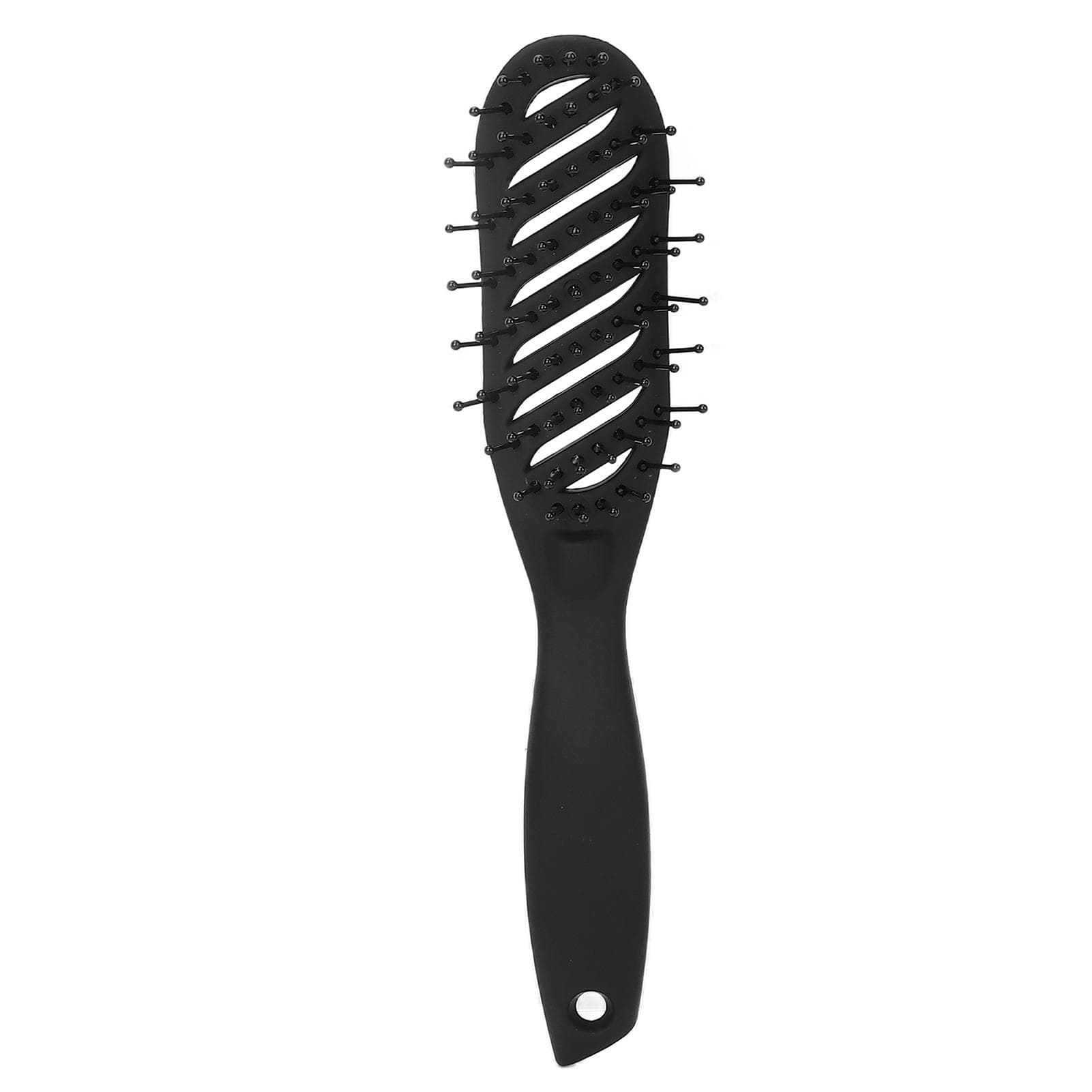 Meniscus Hair Comb Wet and Dry Comb Nylon Styling Hairdressing Hair Massage BrushBlack
