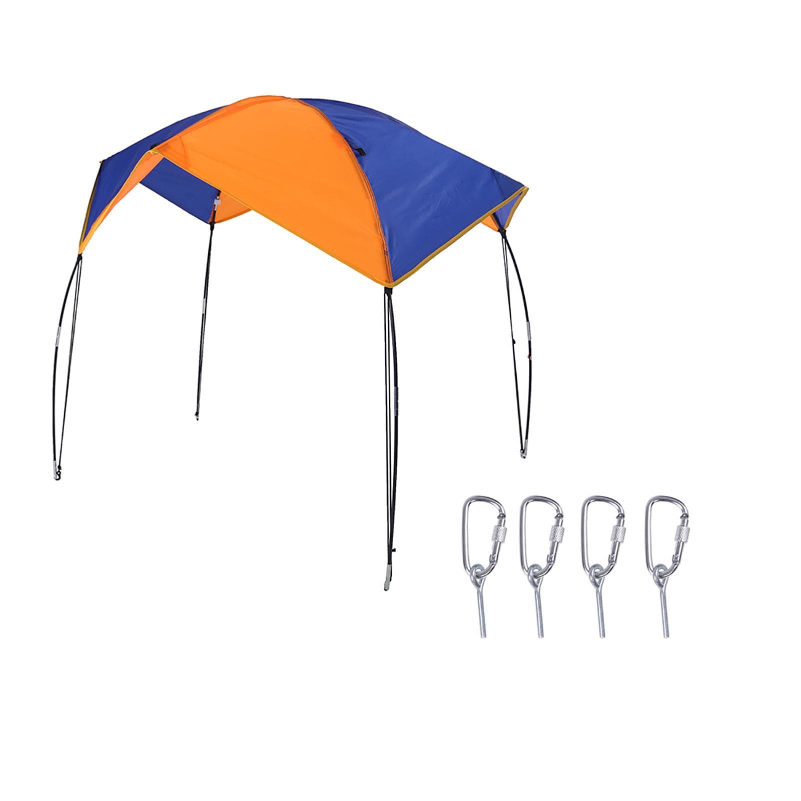 Boat Sun Shelter Sailboat Awning Cover Fishing Tent Sun Shade (4 Persons)