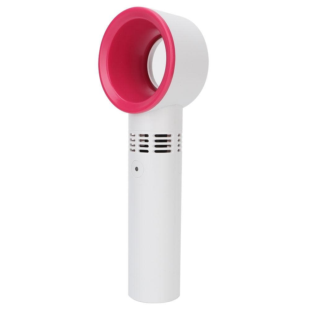 Portable Mini USB Rechargeable Bladeless Hand Held Grafting False Eyelashes Fan (Blue) white