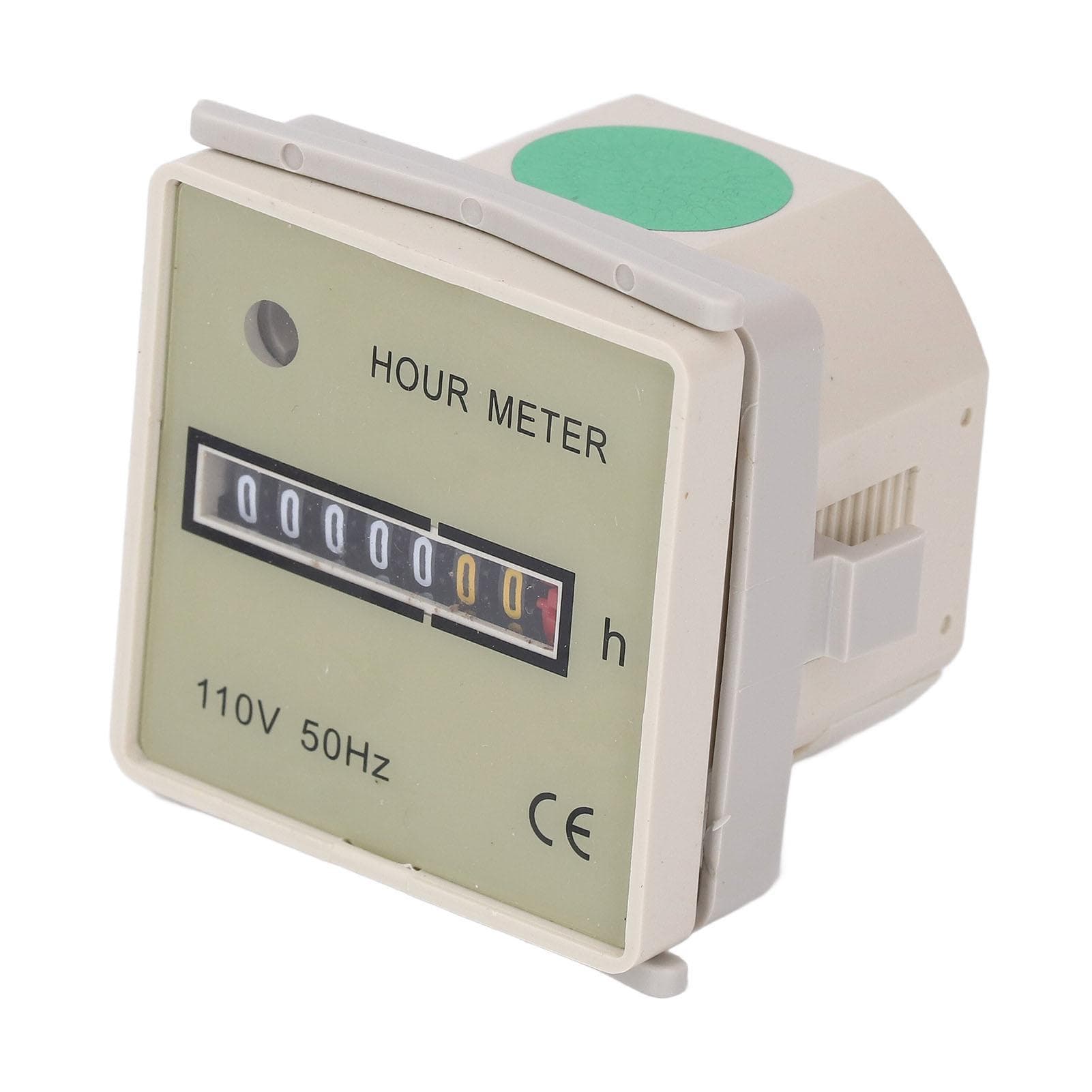 Industrial Timer Mechanical Hour Meter 099999.99H Time Counter for Generators Compressors