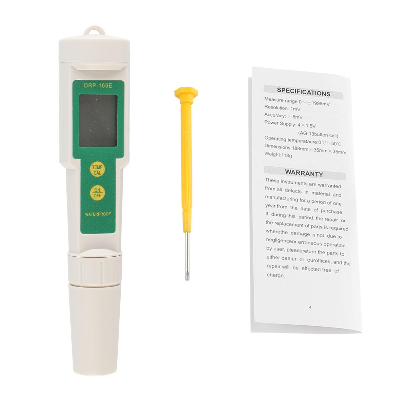 2 in 1 Digital ORP/TEMP Meter Tester Aquarium Pool Hydroponic Water Monitor
