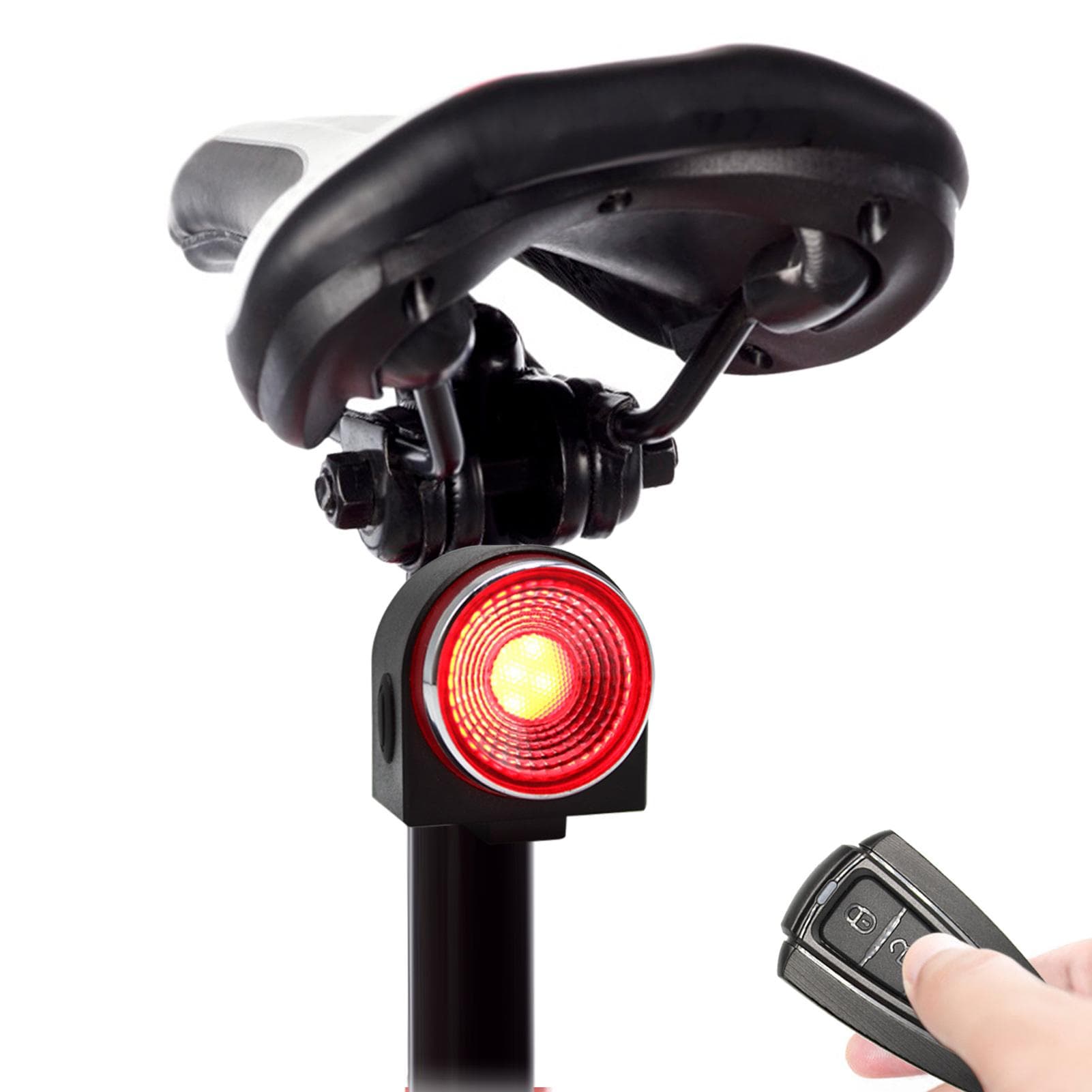 Anti-theft Bike Alarm Rear Light Wireless Remote Control Bicycle Taillight Waterproof Smart Cycling
