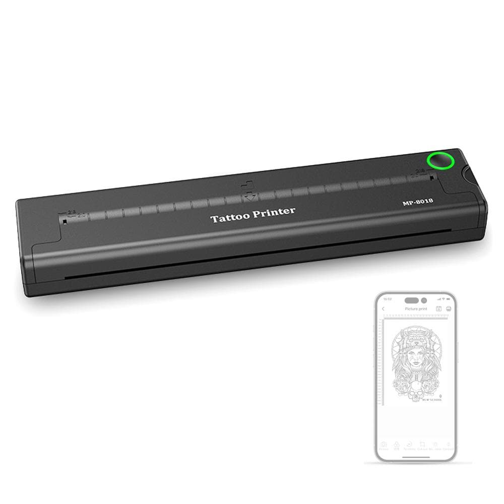 BT Connection Tattoos Printer Mobilephone APP One-click Printing Thermal Tattoos Pattern Stencil multicolour