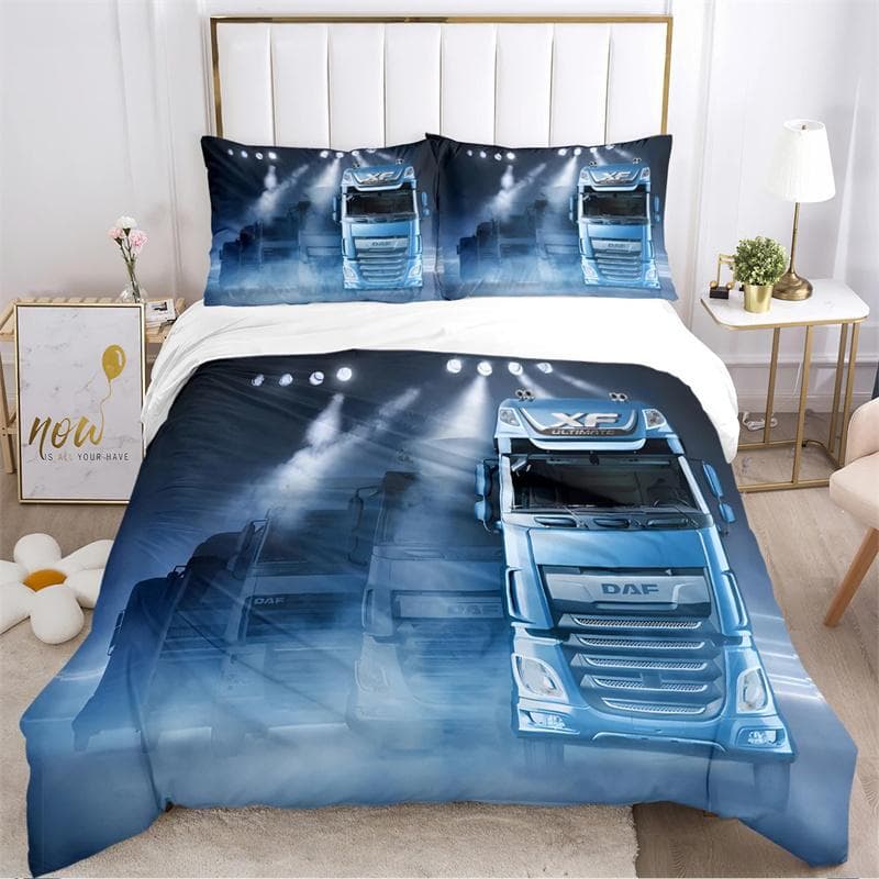DAF Truck Casal Bedding Se Duvet Cover Set with Pillowcase Home Textile Twin Full Queen King Children's Gift 135X200cm-2pcs