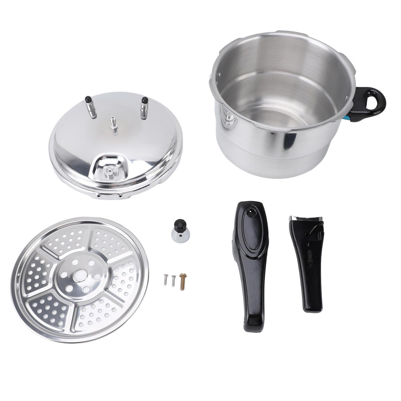 Aluminum Pressure Cooker Cookware Canning Pot Cooker Fast Cooking Even Heat Distribution 22cm / 8.66in