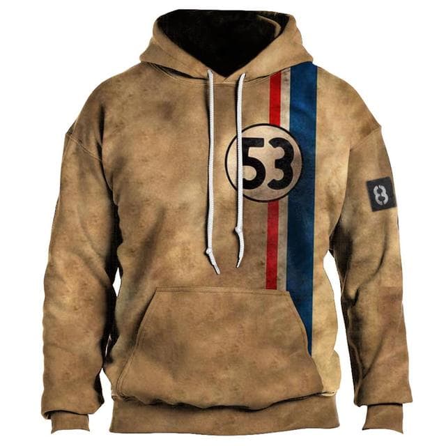 Fashion Vintage Men's Hoodie 66 Highway 3D Printing Hooded Sweatshirt Punk Streetwear Winter Jacket Tops Men's Casual Pullover 5XL