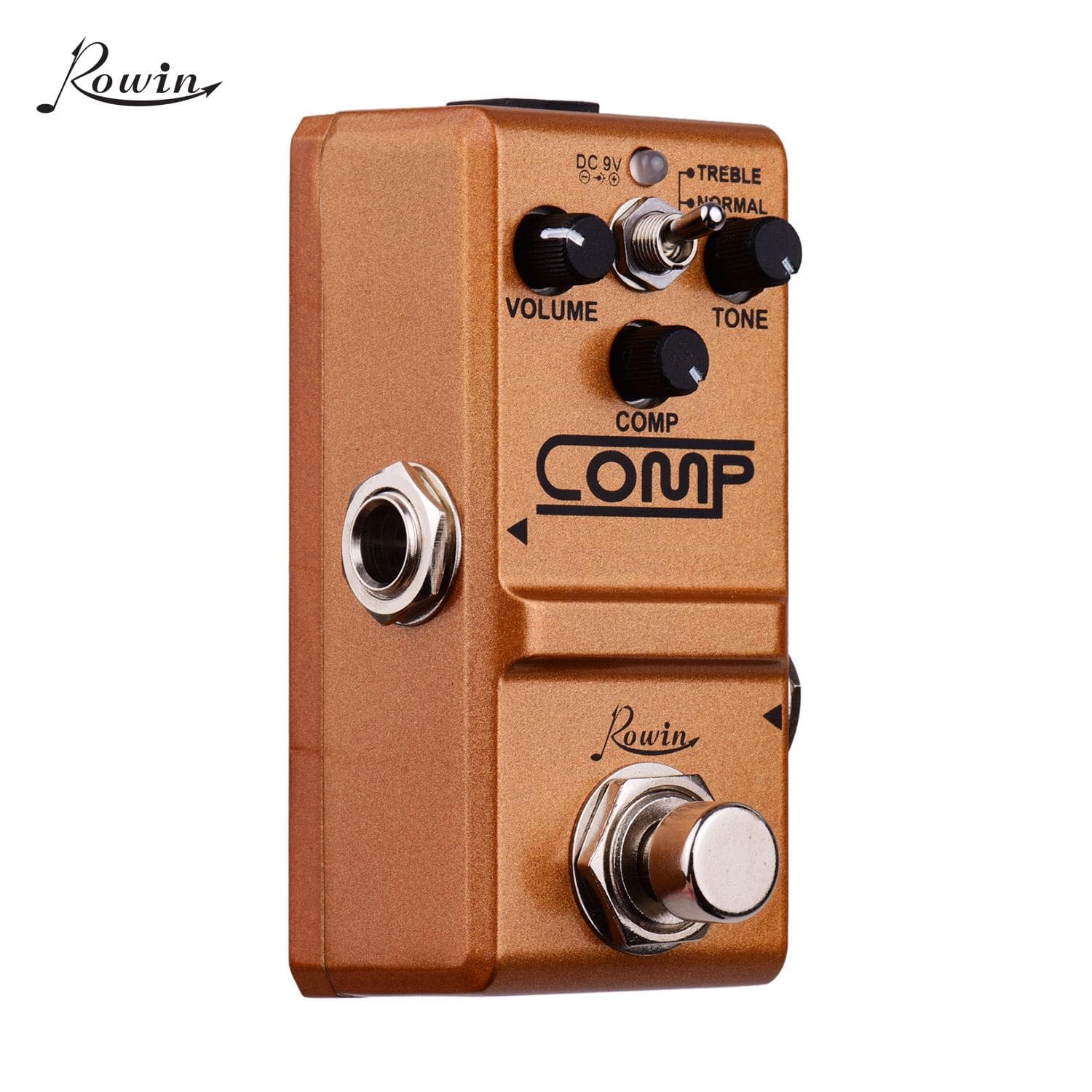 Rowin Compressor Guitar Pedal Effect Pedal True Bypass orange