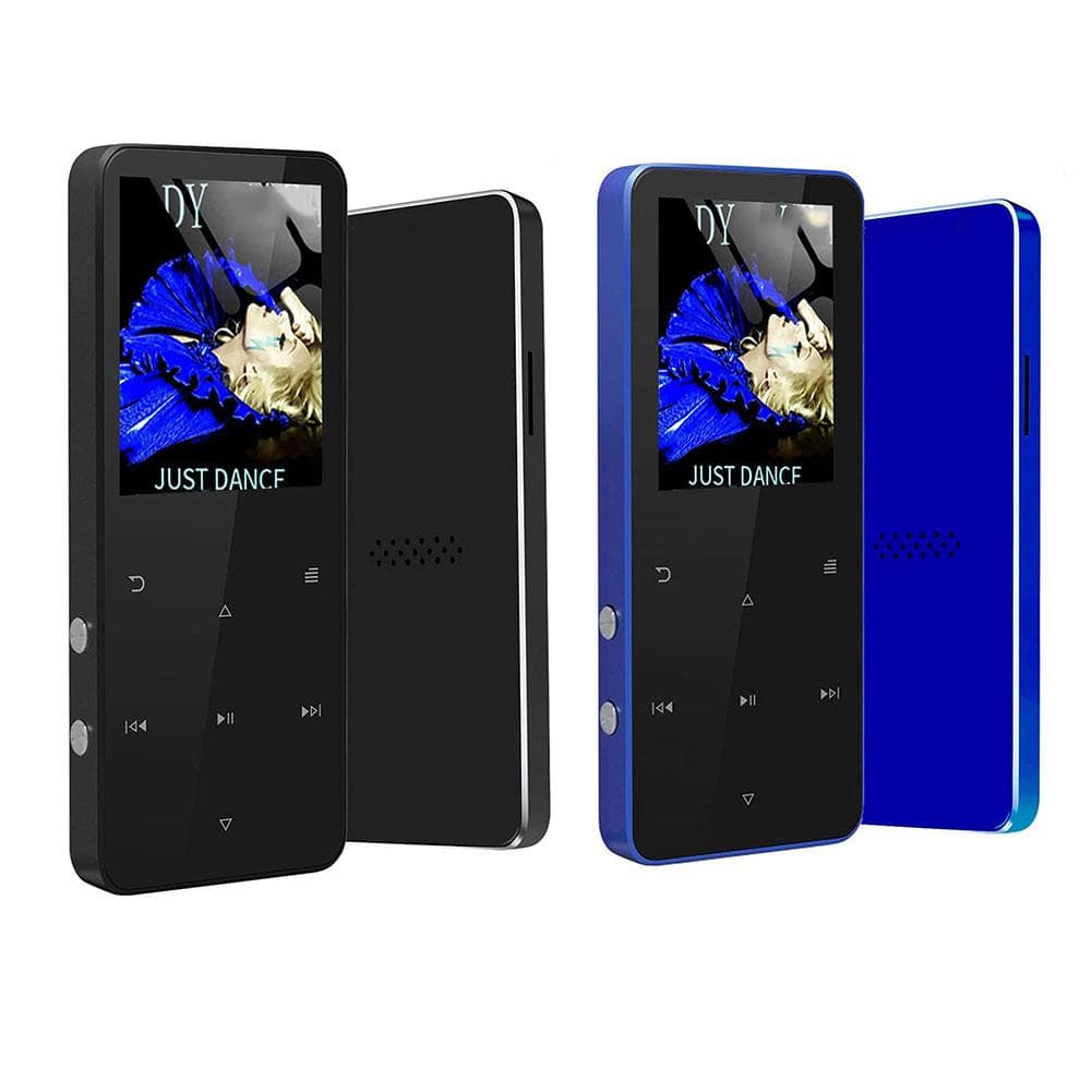 MP3 MP4 Player with Bluetooth Portable HiFi Lossless Sound Music Player with FM Radio Voice Recorder blue