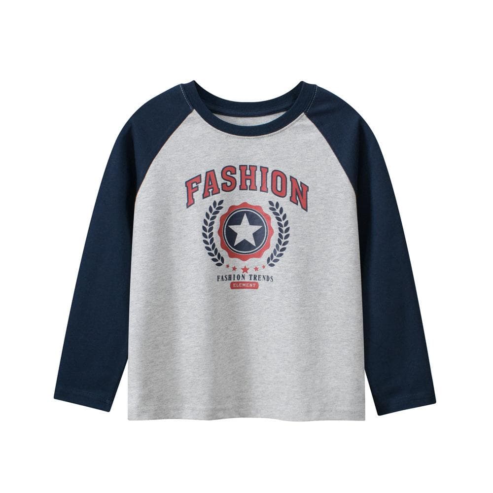 Spring Long-sleeved T-shirts for Boys, Middle-aged and Older Girls, Cotton Bottoming Shirts 170cm