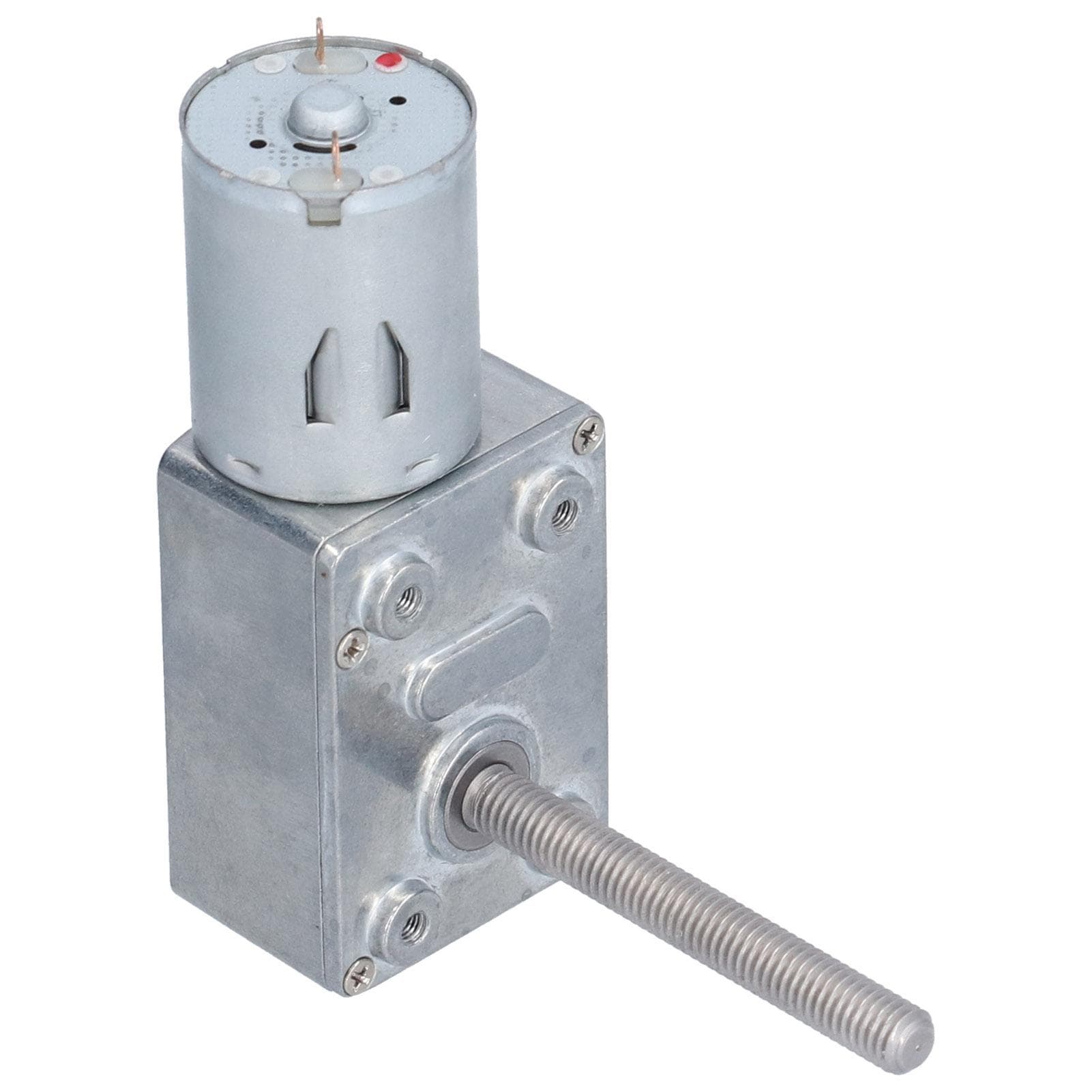 JGY?370 DC 24V Worm Gear Motor High Torsion Self Locking Turbine Reducer for DIY Models23RPM