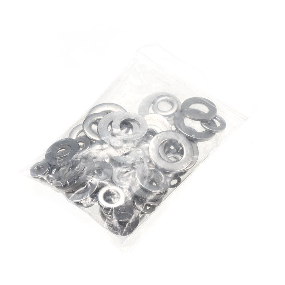 105pcs 304 Stainless Steel Assorted Washers Gasket Set O-Type Flat Sealing Ring Assortment Kit(M3