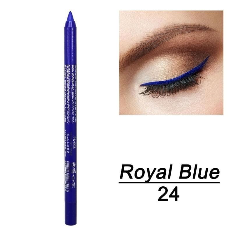 Multi Color Gel Eyeliner, 4-in-1, Colored Eyeliner, Eye Shadow And Eyebrow Pencil, Waterproof And Long Lasting 1PC royal blue
