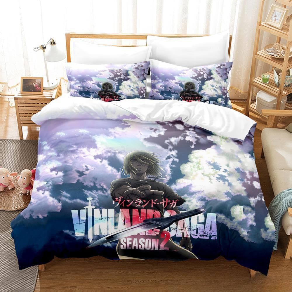 3d Print Anime Vinland Saga Bedding Set Single Twin Full Queen King Size Bed Set Adult Kid Bedroom Duvet cover Sets Home Textile EU Twin 135x200cm