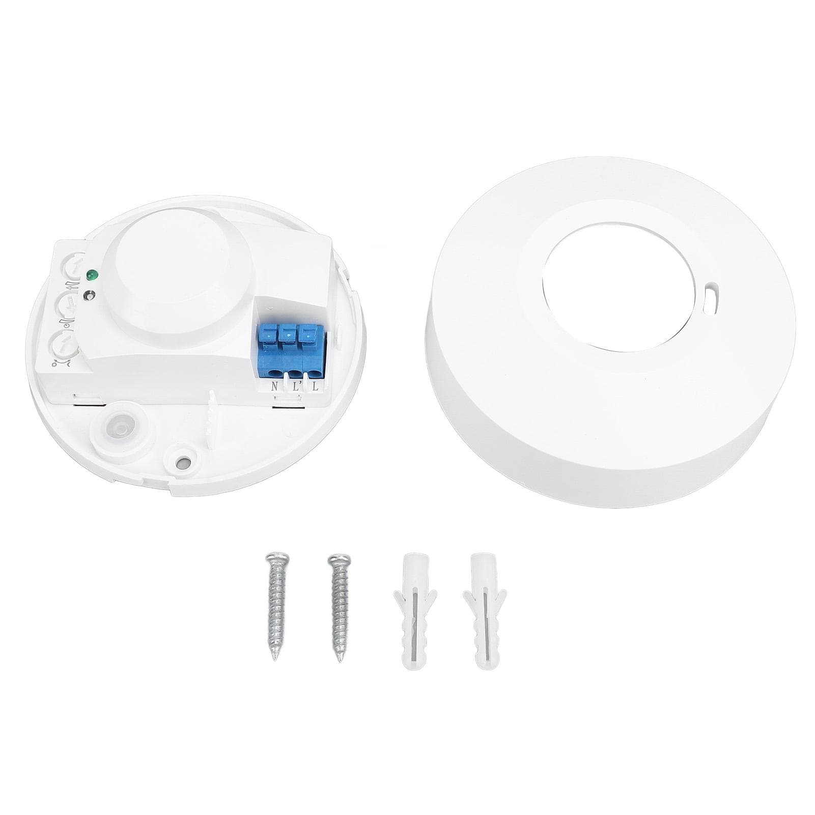 Microwave Ceiling Motion Sensor 5.8 GHz Microwave Motion Detector Switch 1200W Ceiling Mount Motion