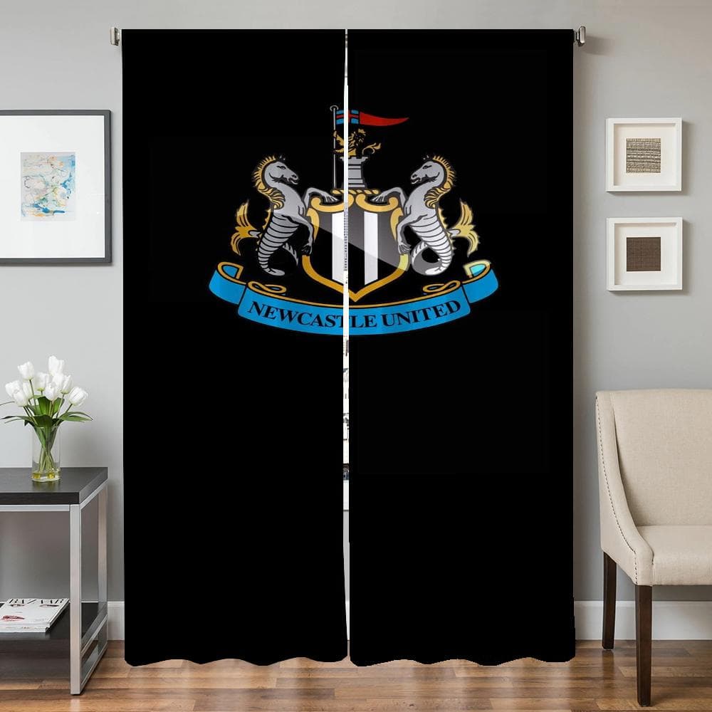 Kitchen Curtains for Living Room 2 Pieces Blackout Curtains Door Curtain N-newcastle United Fc Bedroom Decoration Partition Home W50xH70cmx2pcs-CL