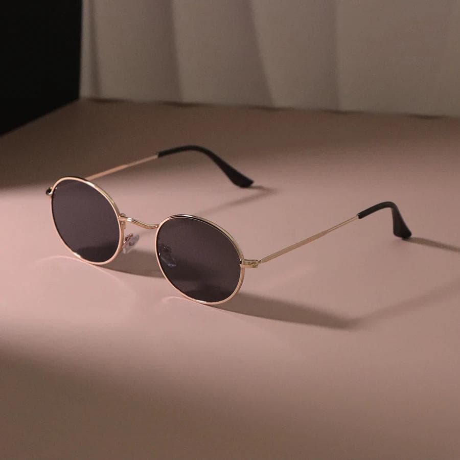 Fashion Vintage Oval Sunglasses Women Men Designer Retro Sun Glasses Mirror Punk Shades Unisex Oculos De Sol Other