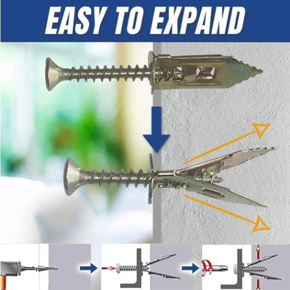 Self Drilling Anchors with Screws Carbon Steel Expansion Screws Set Self Drilling Anchors Screws