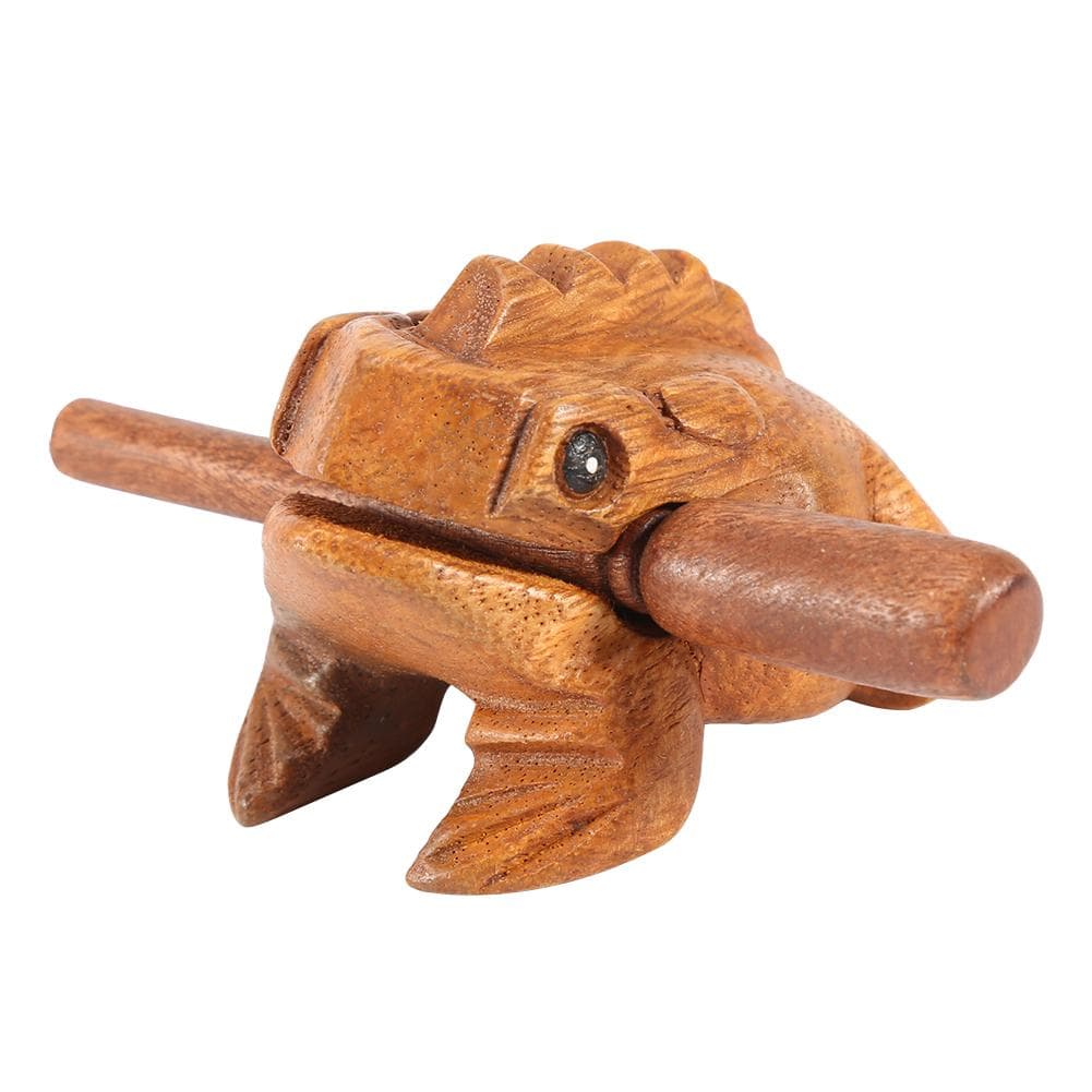 Thailand Traditional Craft Wooden Lucky Frog Croaking Musical Instrument Home Office Decor #4
