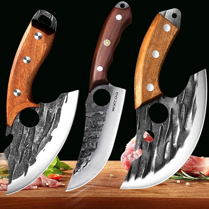 3PCS Professional Kitchen Knives Hand-forged Stainless Steel Boning Knife Sharp Durable Blade Kitchen Utensils Sets 3pcs