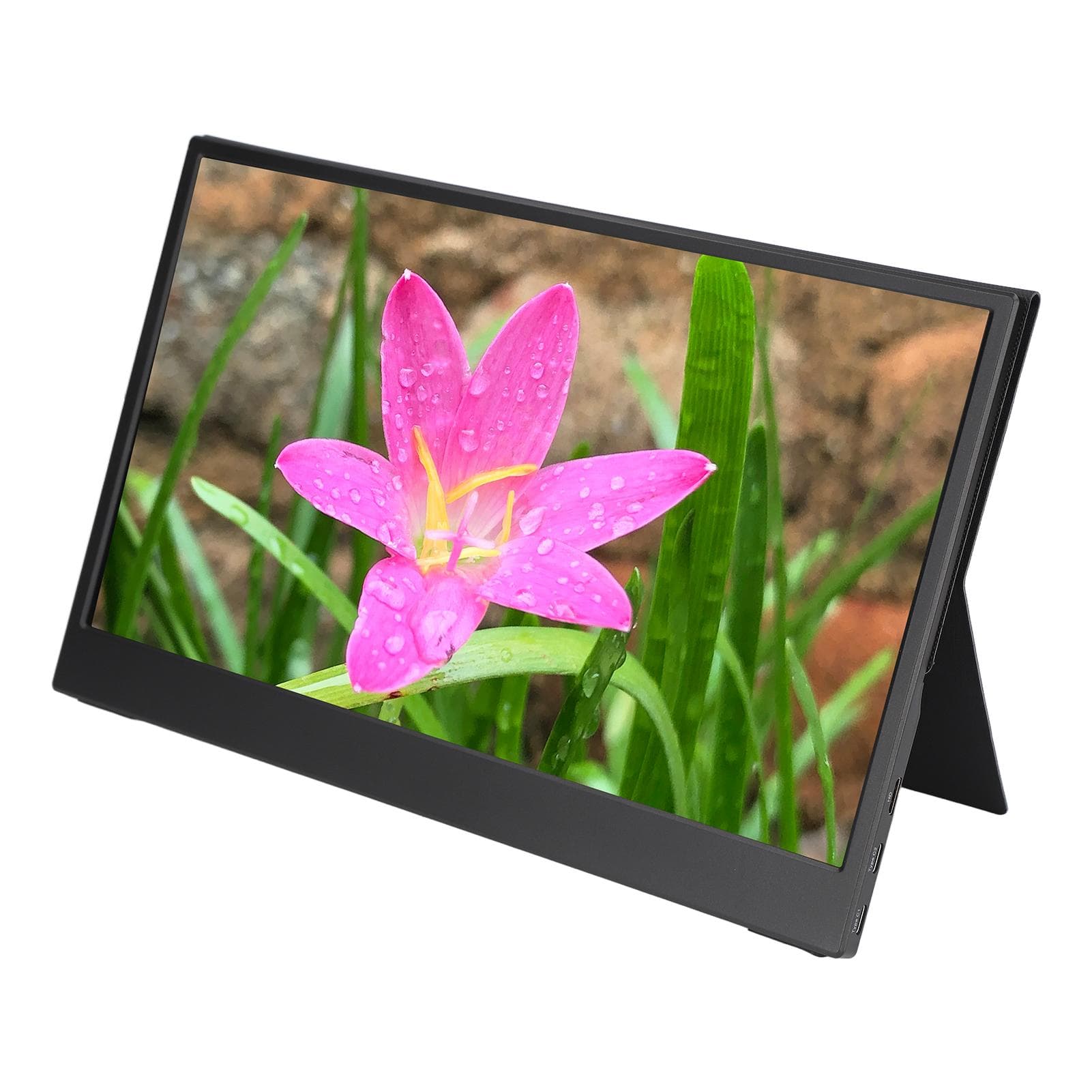 13.3 Inch Monitor Portable 1440P HD IPS Screen Monitor Type C External Screen for for Phone Laptop US Plug