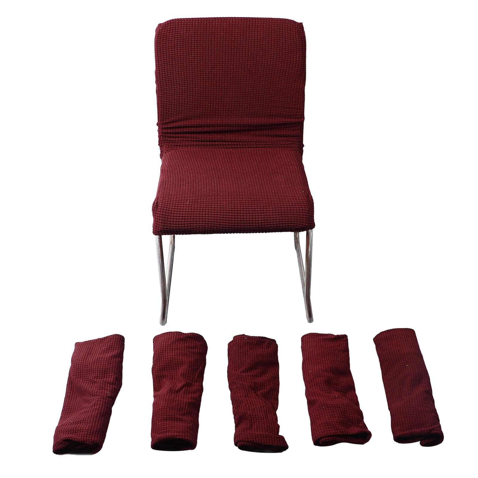 Dining Chair Covers Thickened Stretchy Polyester Fiber Waterproof Dust Proof Dining Chair Slipcover coffee