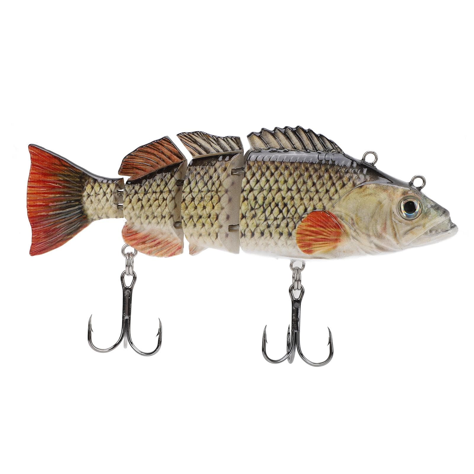 Electronic Fishing Lure Rechargeable Multi Jointed Lifelike Self Swimming Fishing Bait with LED
