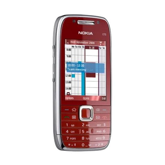 Refurbished Nokia E75 Mobile Phone 3G Support Russian& Arabic Keyboard Cellphone With 1 SIM Simple Set red