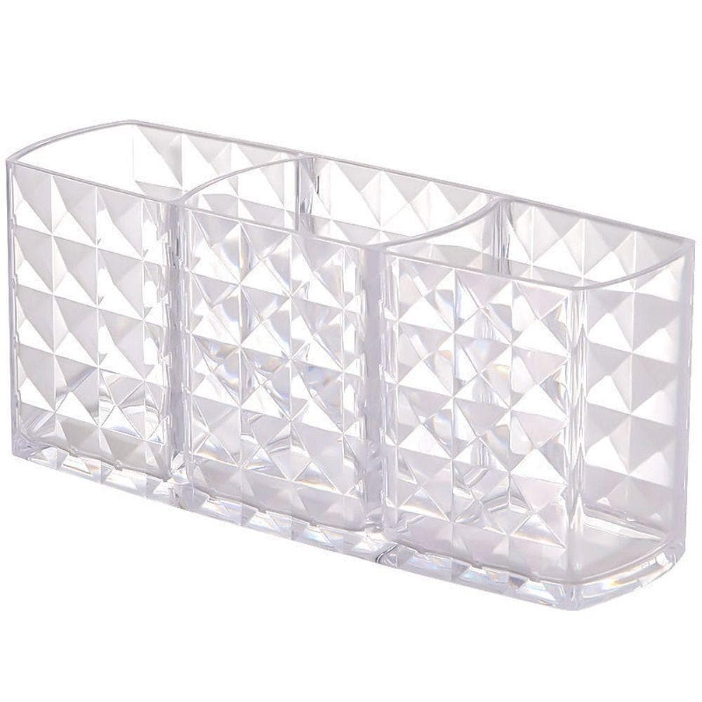 1PC Clear Acrylic Makeup Brush Holder Desk Cosmetic Organiser Lipstick Brush Storage Holder clear
