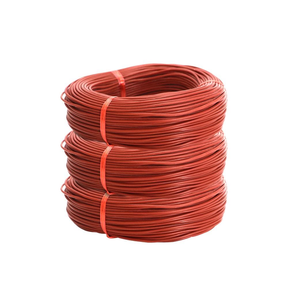 300m 12K Floor Warm Heating Cable 33ohm/m Carbon Fiber Heating Wires 3 Rolls of 100m 300m red