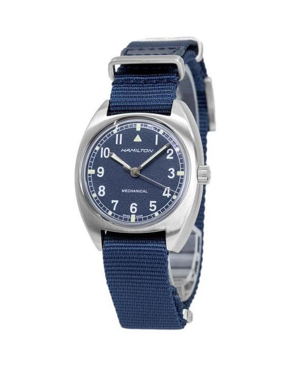 Hamilton Khaki Aviation Pilot Pioneer Blue Dial Mechanical H76419941 100M Men's Watch blue