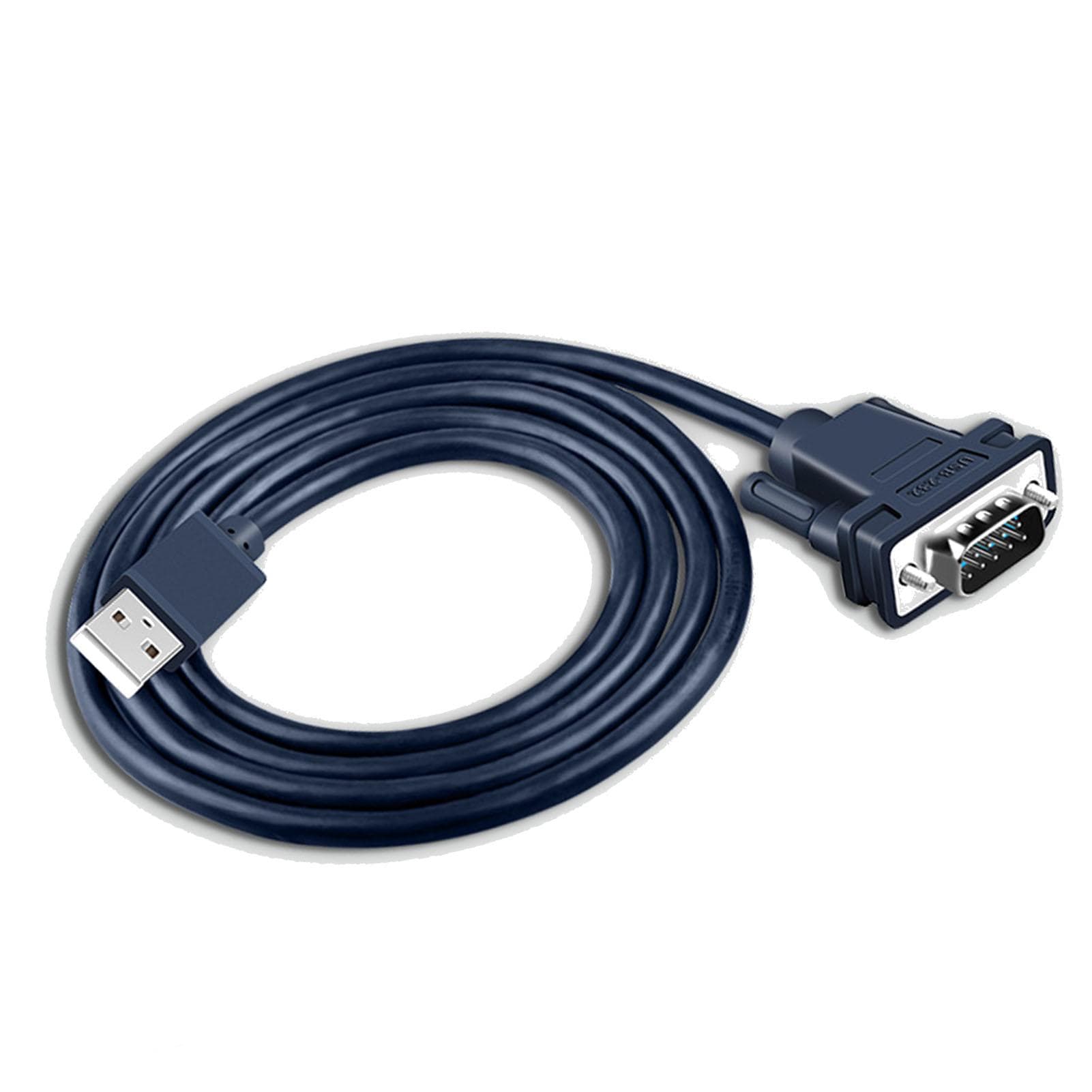 USB to RS232 Adapter 6.56FT Tinned Copper PVC USB 2.0 to RS232 DB9 Serial Port Adapter Cable for PC