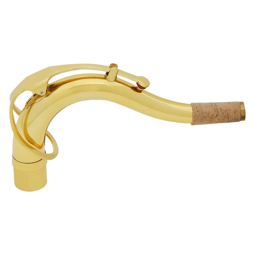 Saxophone Neck Connector Brass Material Gold Lacquer Saxophone Bend Neck