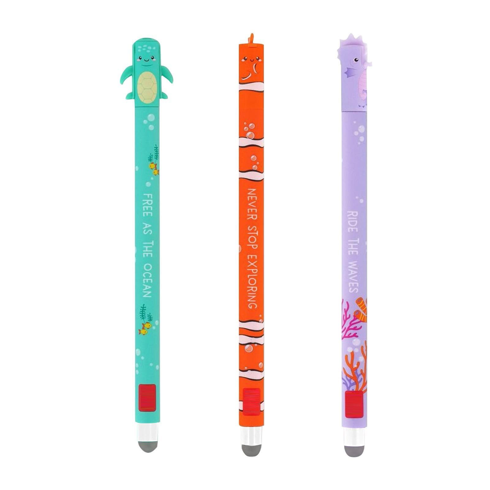 Generisch Erasable Pen Set Special Edition 3 Pens Perfect Cute 1ml Refill One Size