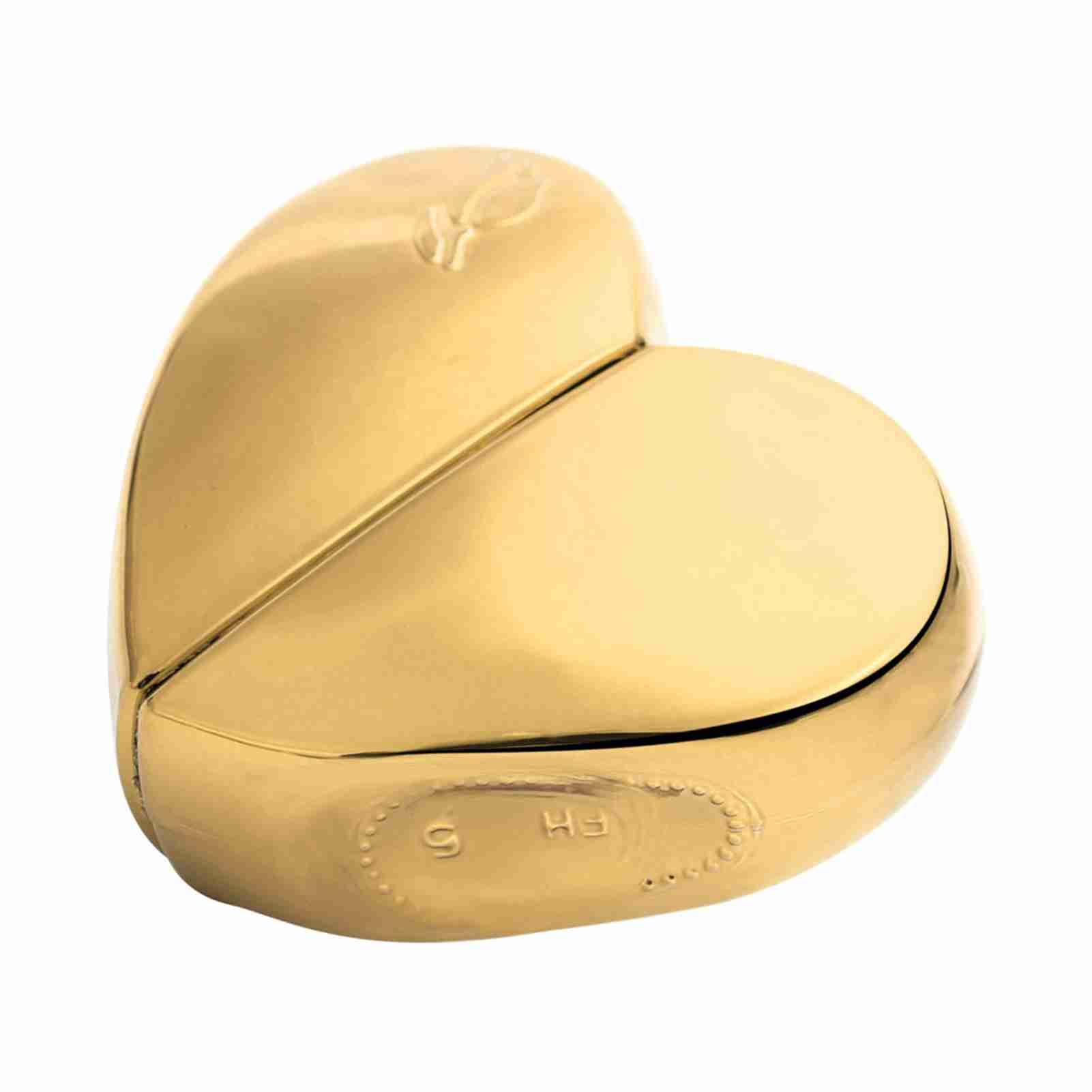 Travel 25ml Heart Shaped Refillable Perfume Atomizer Bottle Empty Pump Sprayer Gold