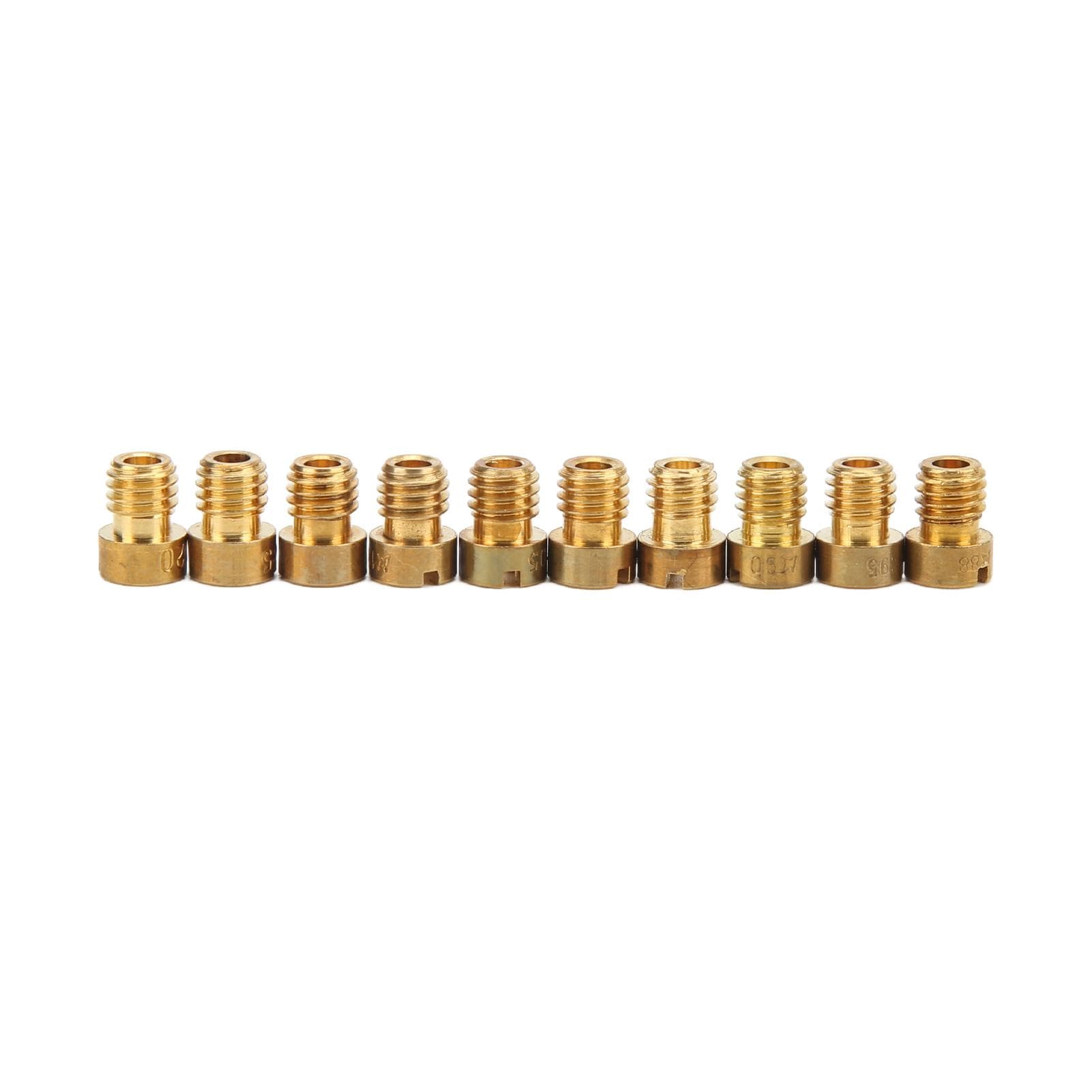 10pcs Main Jet Nozzle Carburetor Carb Main Jet Kit Replacement for Mikuni VM22 VM24